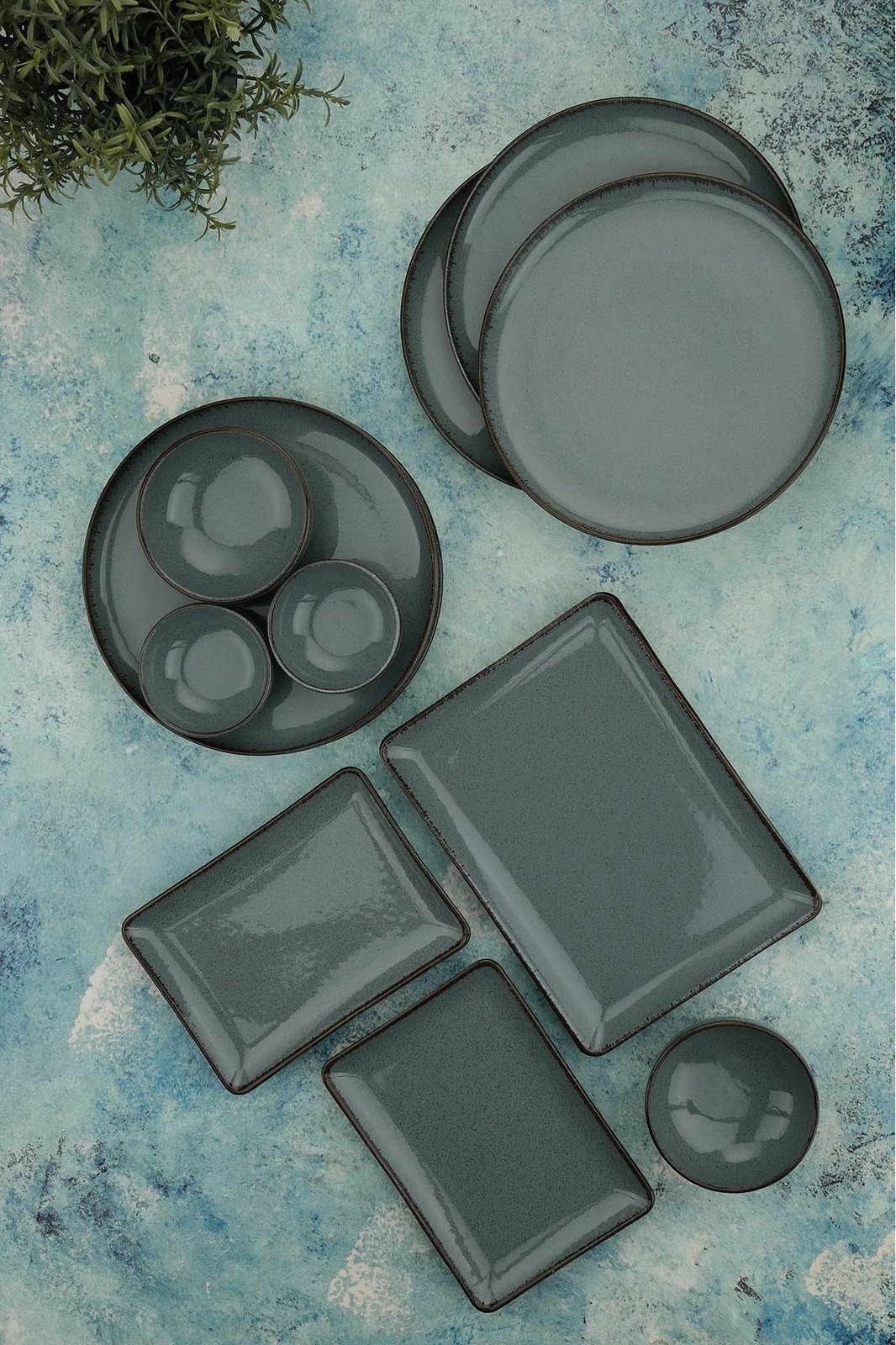 Set mëngjesi 14 pjesësh Hermia, anthracite, MOD14KH730P01