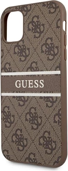 Mbështjellës Guess 4G Stripe për iPhone 11/XR 6.1", kafe Mbështjellës Guess 4G Stripe për iPhone 11/XR 6.1", kafe