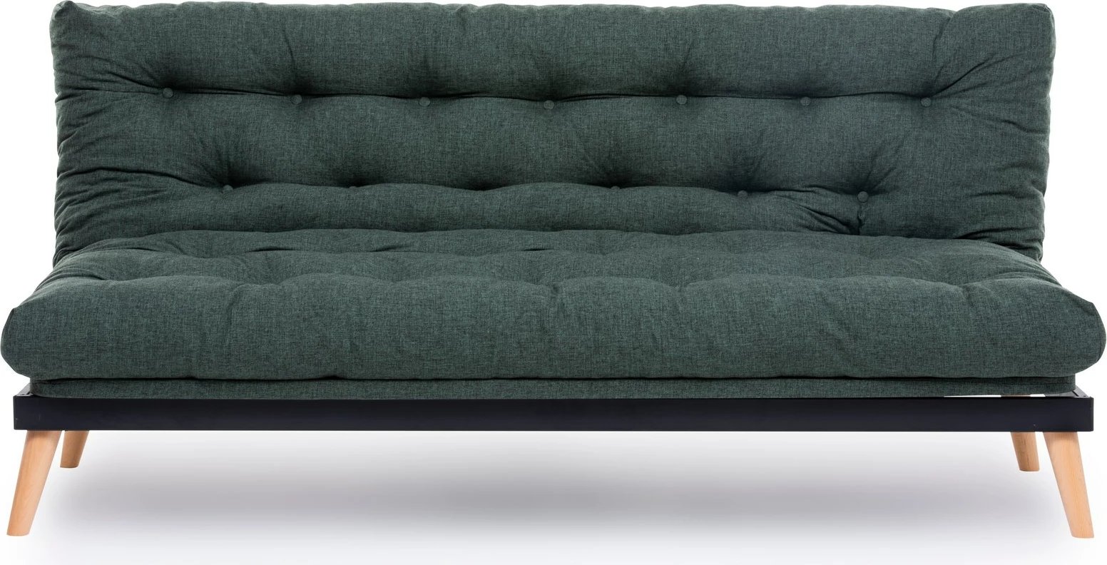 Divan-krevat treshe Atelier del Sofa, Saki, ngjyrë e gjelbër