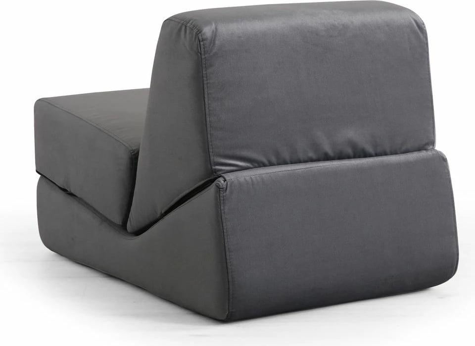 Krevat-karrige një vendës, Origami Convertable, ngjyrë gri