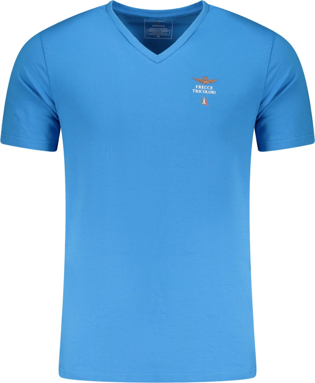 Maicë për meshkuj AERONAUTICA MILITARE Tricolor Arrow, e kaltërt e çelët