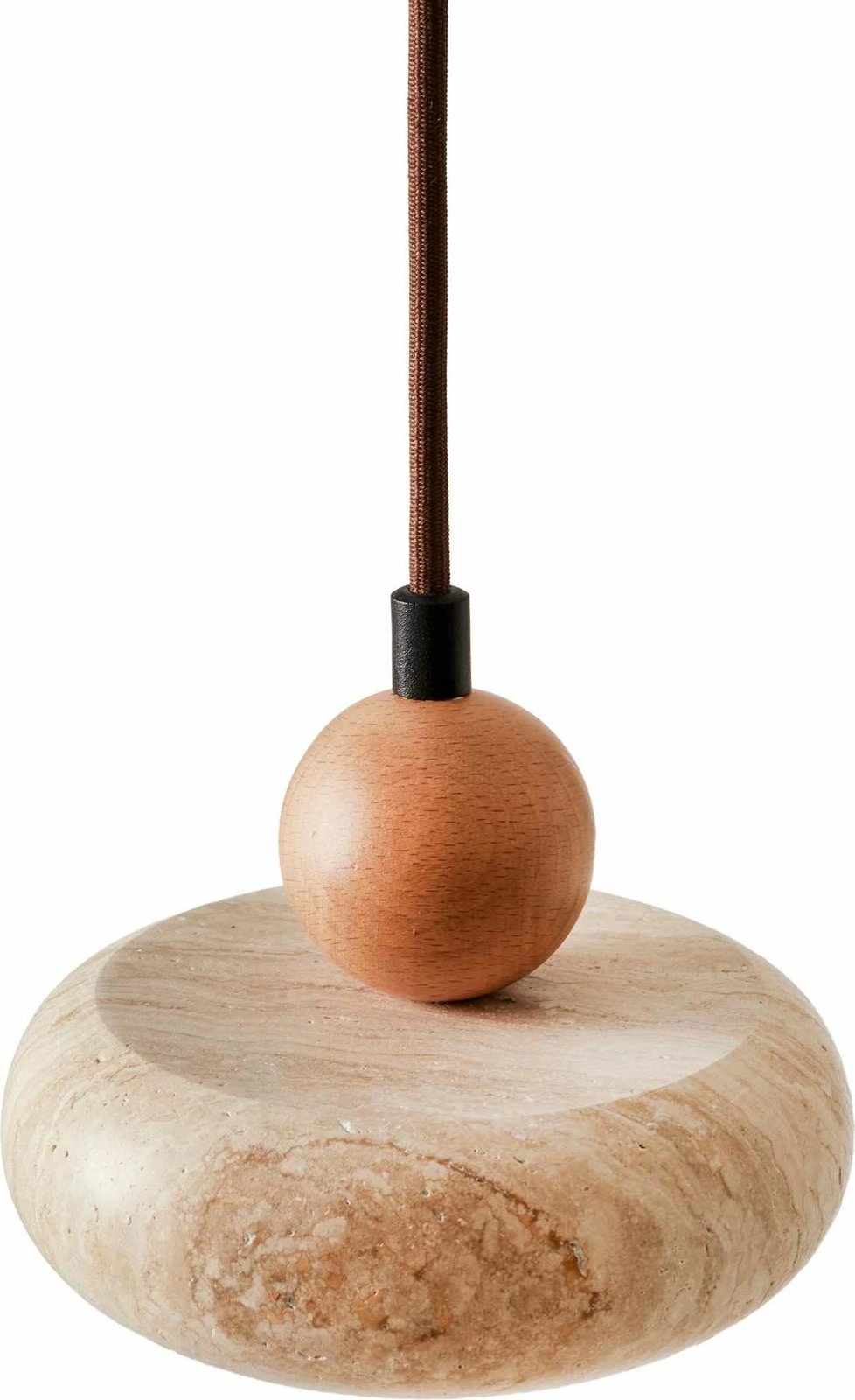 Llambë tavani Opviq, rrumbullake, ngjyrë lisi dhe bezhë