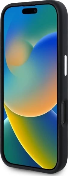 Mbështjellës Mercedes MEHMP16S23SUTTK për iPhone 16 6.1", silikon, MagSafe, zi