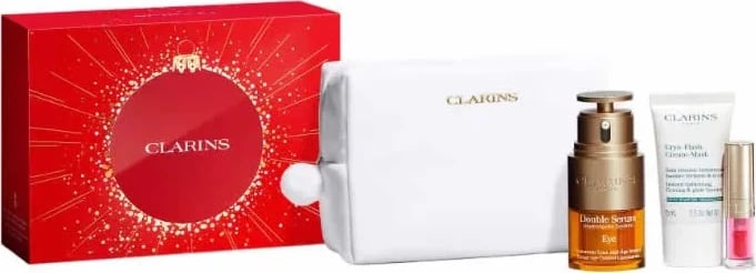 Set për kujdesin e syve dhe fytyrës Clarins Double Serum Eye 20ml, unisex, 4 copë