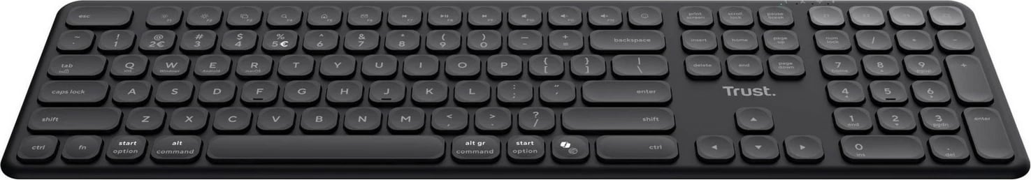Tastierë Trust VAIYA wireless, US, e zezë
