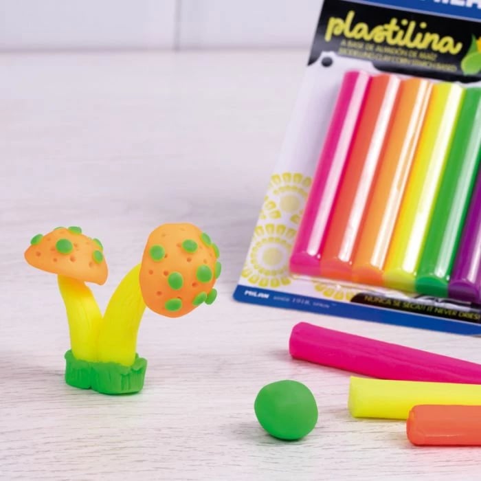 MILAN PLASTELINA NEON 70GR 914706N