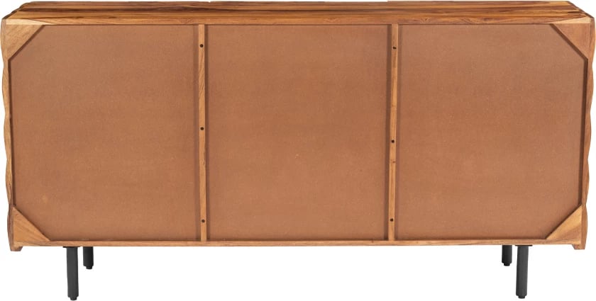 Komodë anësore CHOCOLAT, 3 dyer, ngjyrë arre, 162x42x80