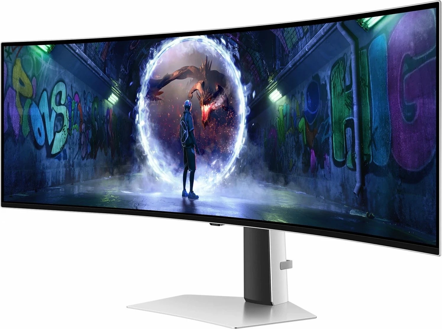 Monitor Samsung Odyssey OLED G9 LS49DG934SUXEN, 49'', QD-OLED, DQHD, 0.03ms, 240Hz, argjendtë