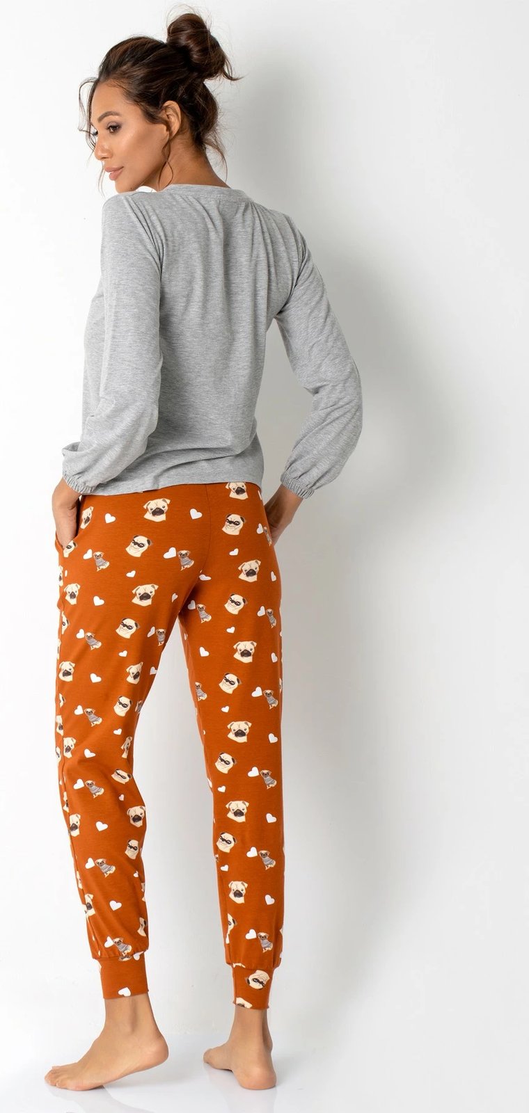 Set pizhamash për gra, Jumeon, 002-000667, ngjyrë gri