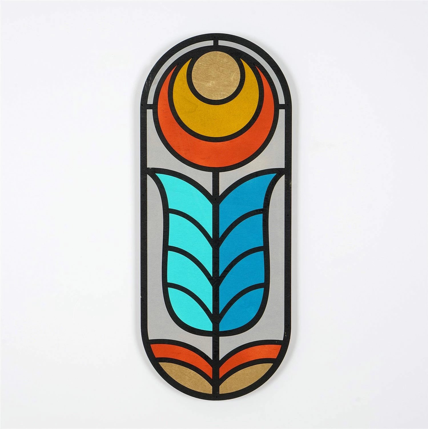 Aksesor dekorativ prej druri për mur, Wallity, ART060