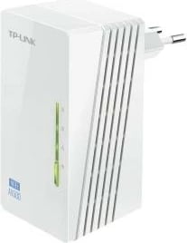 Zgjerues Powerline me Wi‑Fi, TP-Link TL-WPA4220, AV600 600Mbps, 2x LAN, Wi‑Fi Clone, e bardhë