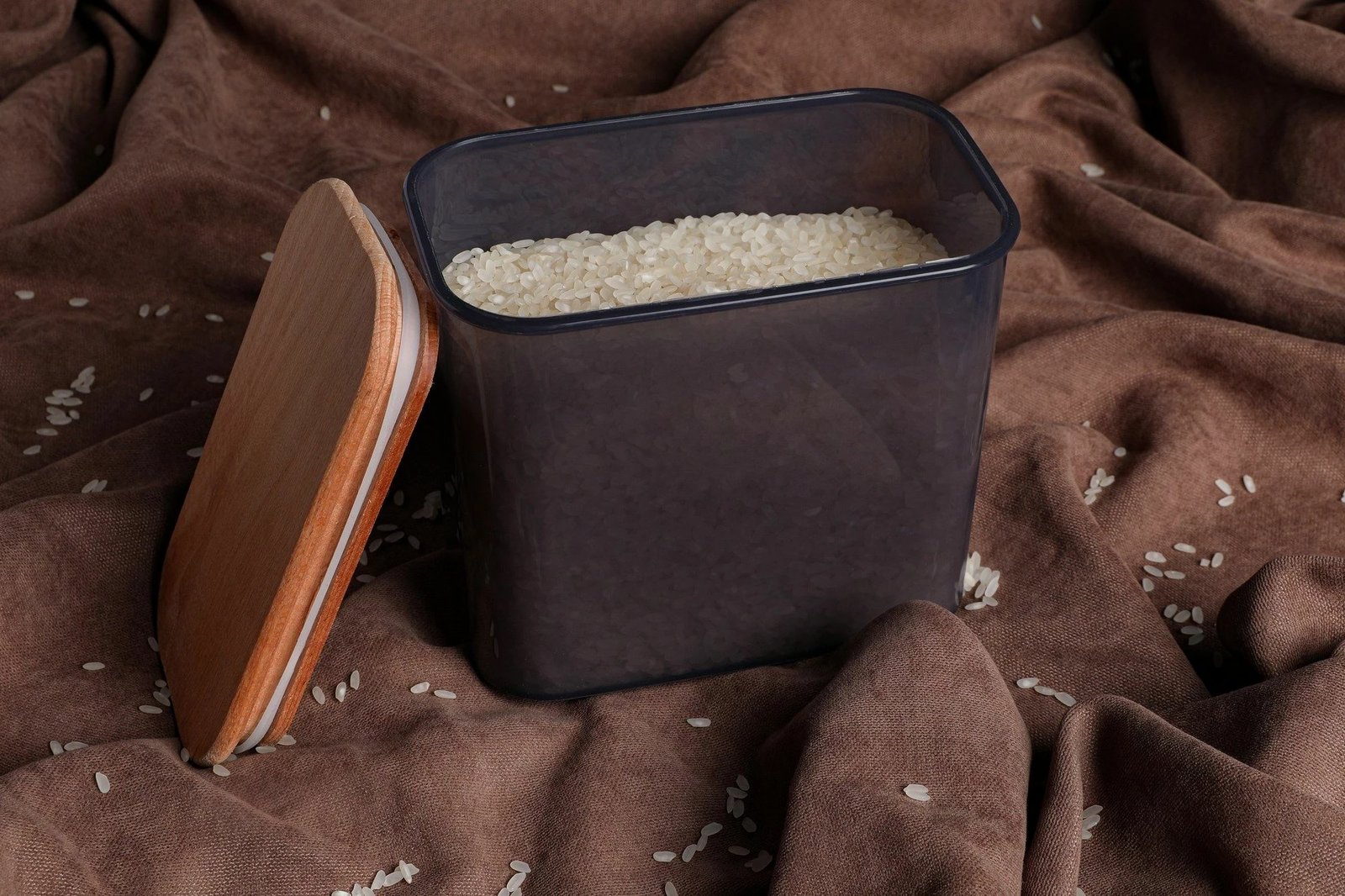 Kuti për organizim, ngjyrë antracit, kapak druri, Hermia Concept, ACJWL01R14, 15.5x9.5x14cm (1 copë)