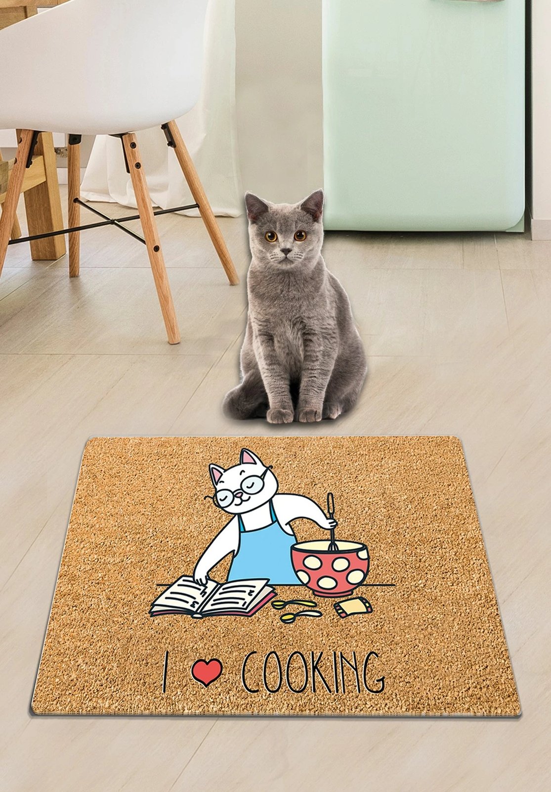 Tapet për rërë të maceve, Paws & Whiskers, shumëngjyrësh, 40x60cm