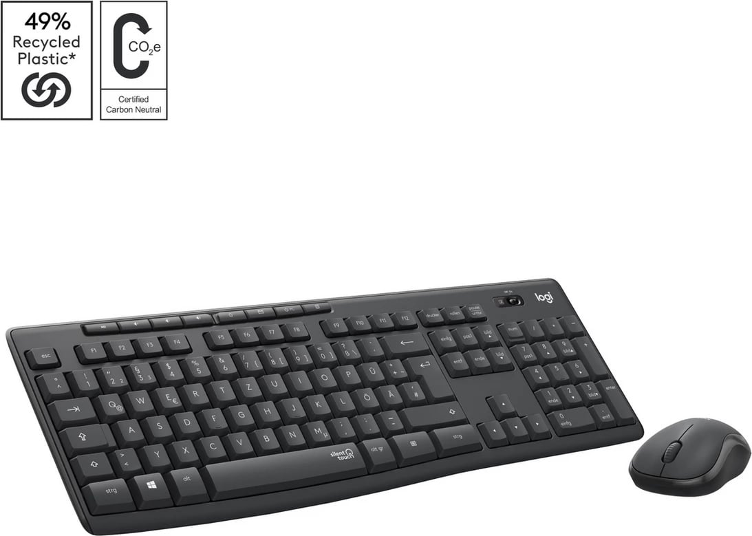 Set maus dhe tastierë Logitech MK295 Silent 920-009796, CH-layout, grafit