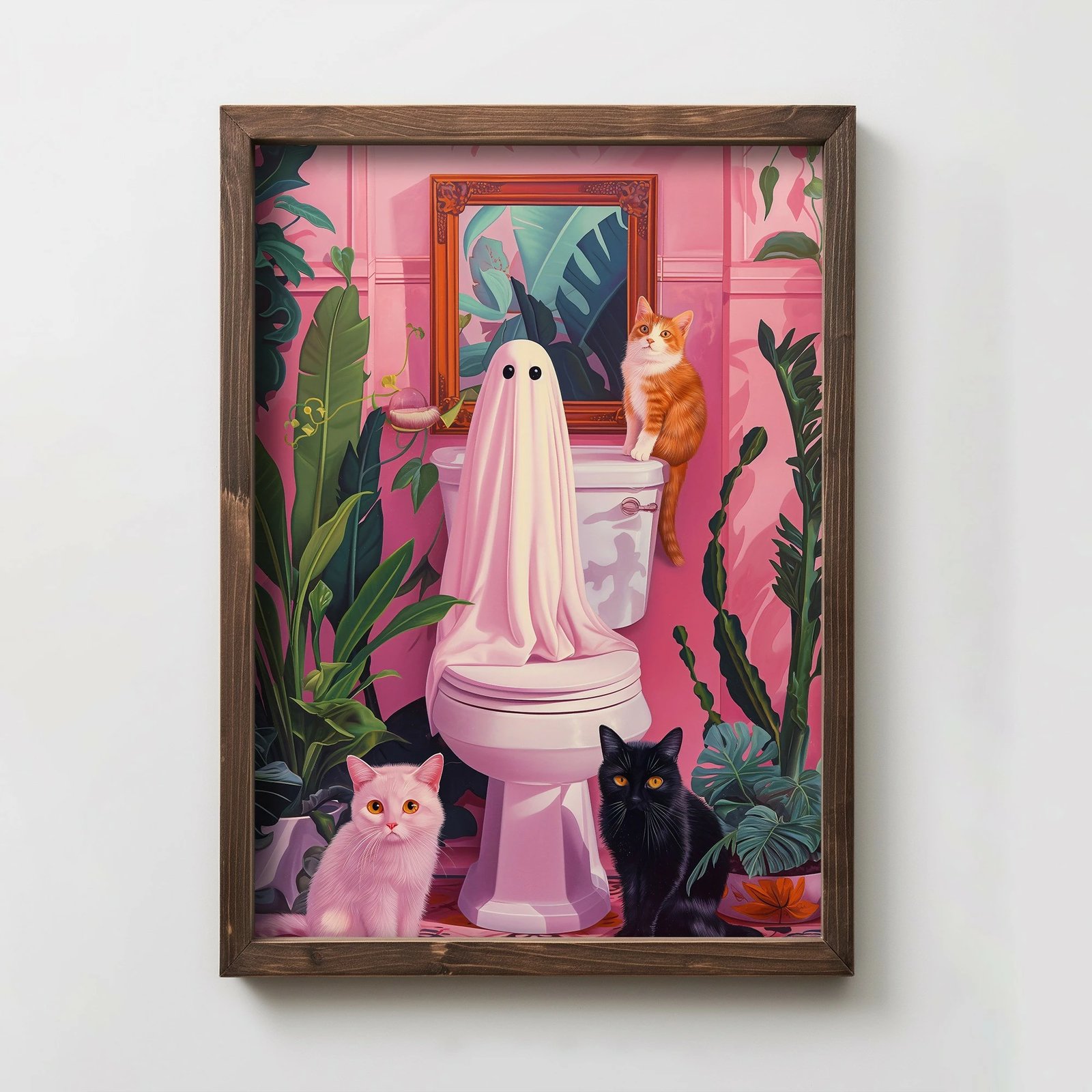 Pikturë dekorative me kornizë MDF, Wallity, TUN100-L, shumëngjyrëshe, 35x47x2 cm