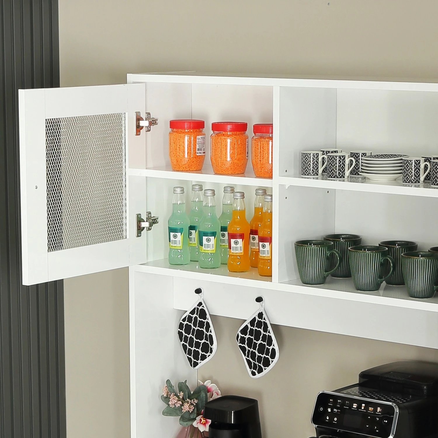 Dollap multifunksional Hanah Home, Grano 96, i bardhë