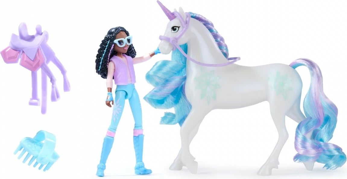 Set figurina Unicorn Academy Spin Master 6071175, Ava dhe Leaf, 11 cm + 13 cm, për vajza Set figurina Unicorn Academy Spin Master 6071175, Ava dhe Leaf, 11 cm + 13 cm, për vajza
