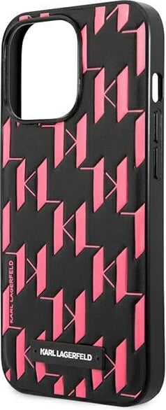 Mbështjellës Karl Lagerfeld Monogram Plaque për iPhone 13 Pro/13, 6.1", Rozë