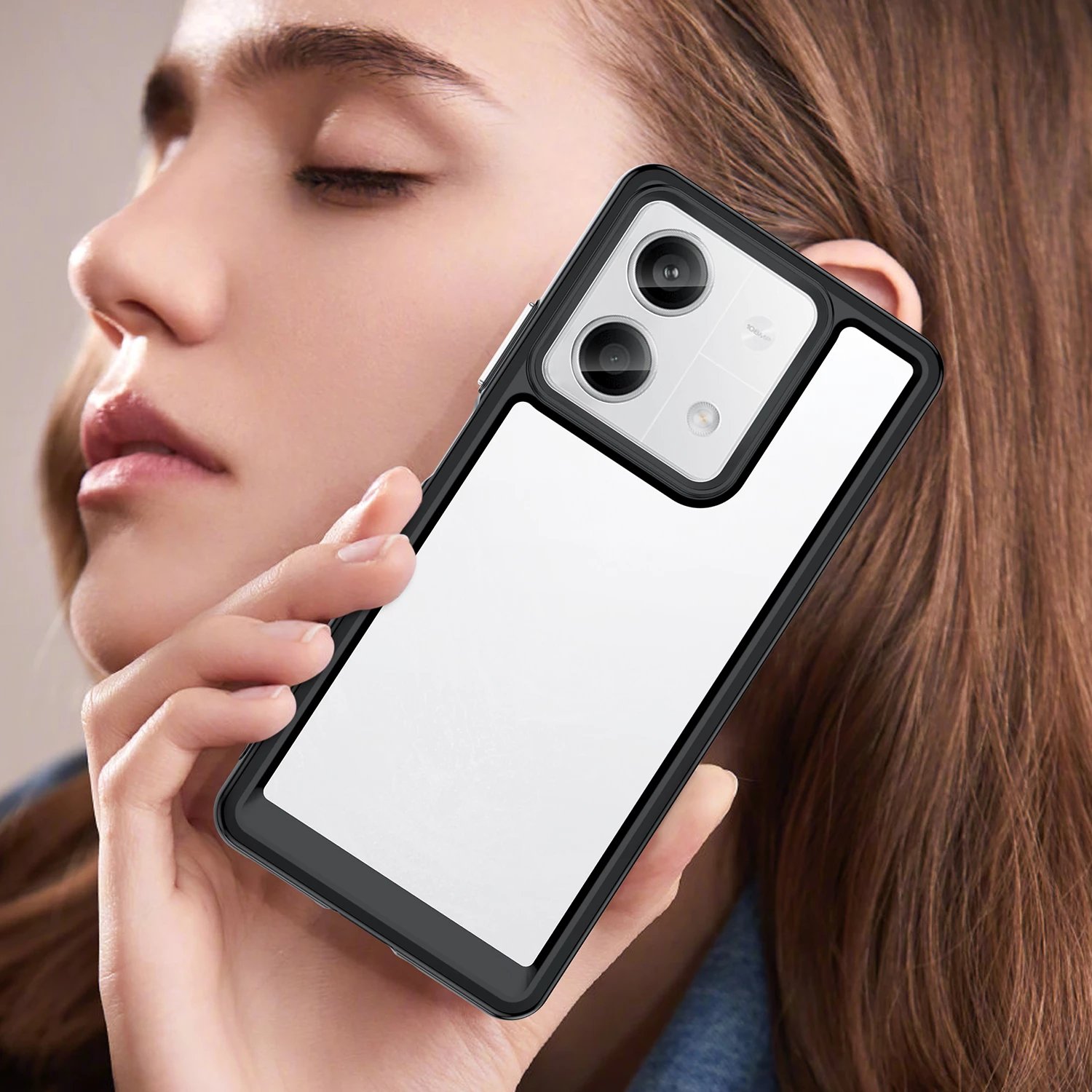 Mbështjellës Hurtel Outer Space për Xiaomi Redmi Note 13 Pro, i zi