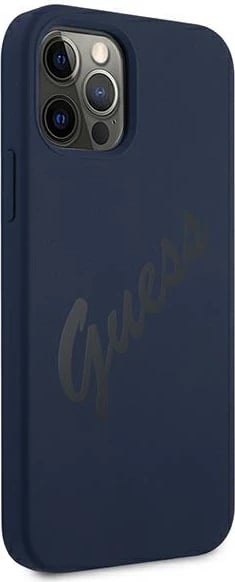 Mbështjellës Guess GUHCP12LLSVSBL për iPhone 12 Pro Max 6.7", silikon, Blu Mbështjellës Guess GUHCP12LLSVSBL për iPhone 12 Pro Max 6.7", silikon, Blu