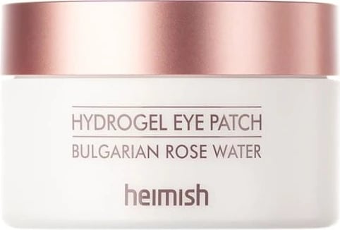Pllaka hidrogel për sy Heimish Bulgarian Rose Water për femra, 60 copë