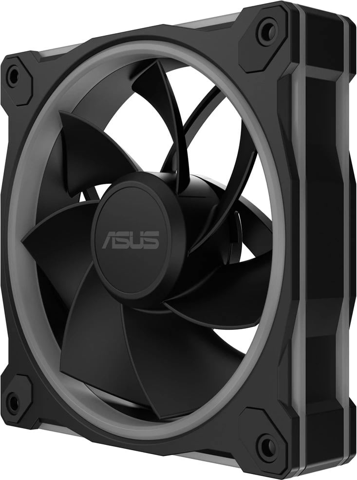 Set ventilatorë kasë ASUS Prime MR120 Fan ARGB Reverse, 12 cm, 3 copë, Zi