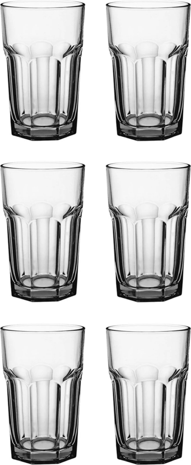 Set gotash prej qelqi, 6 copë, Hermia, LV-ARA265F