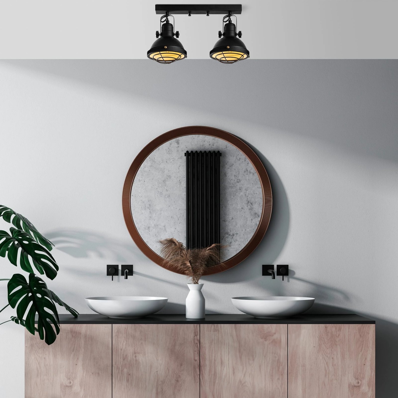 Llambadar metalik Opviq, Spoly - 15430, ngjyrë e zezë