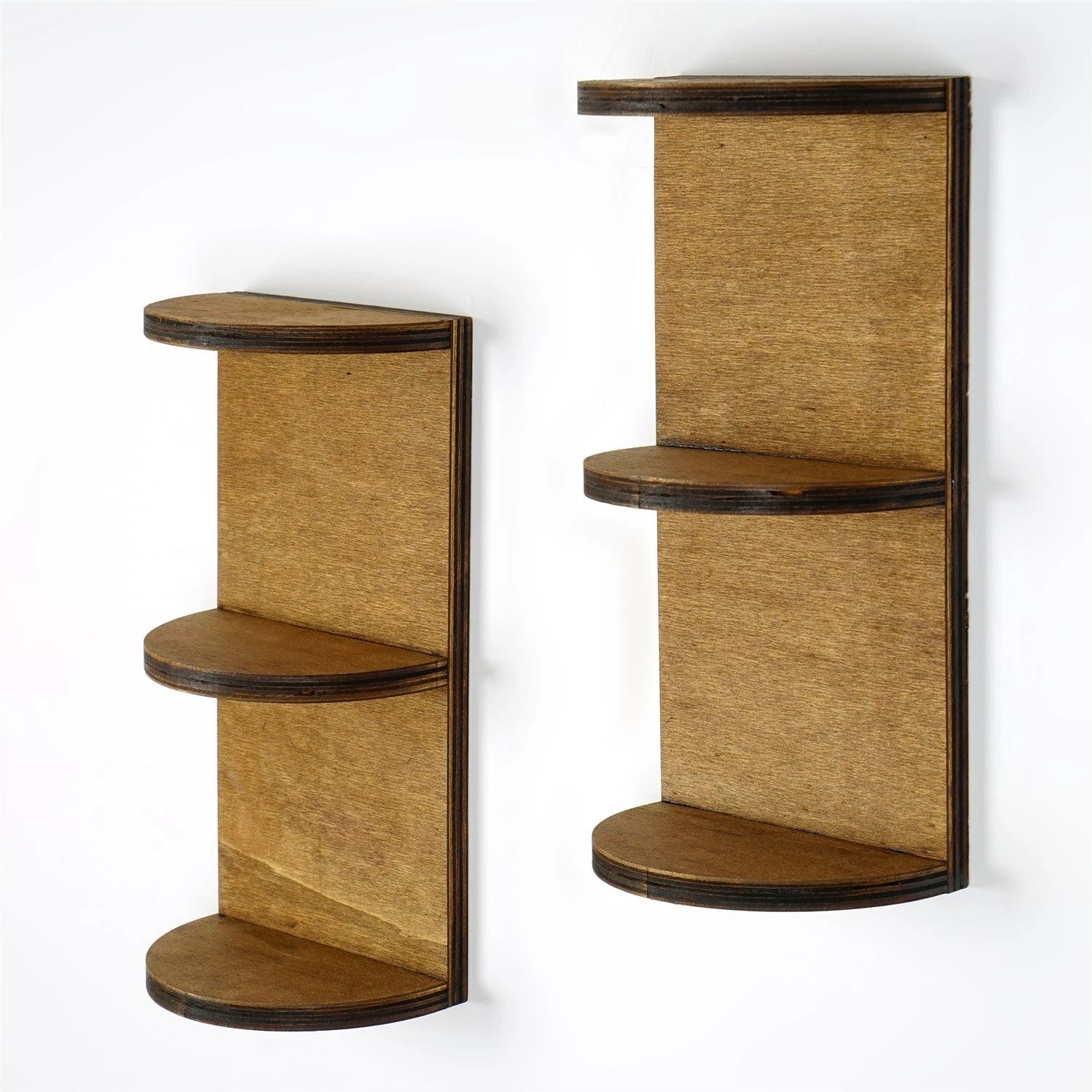 Raf muri, ngjyrë arre, Skye Decor, 2 copë, Raf259