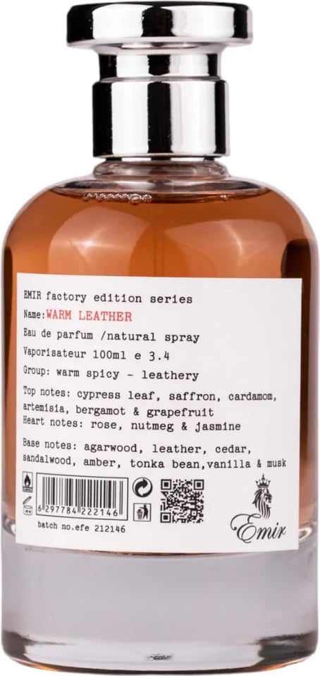 Eau de Parfum Emir Warm Leather Factory Edition 100ml