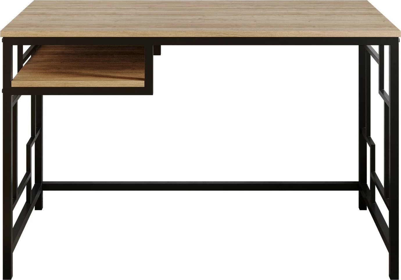 Tavolinë pune për studim, ngjyrë e zezë dhe arre, Skye Decor, Victory