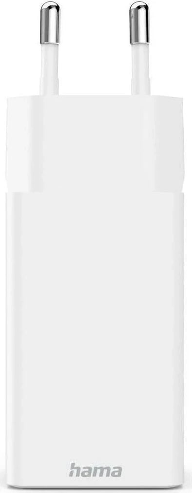 Karikues Hama mini GaN 45W PD/QC 2x USB-C, 1x USB-A, bardhë