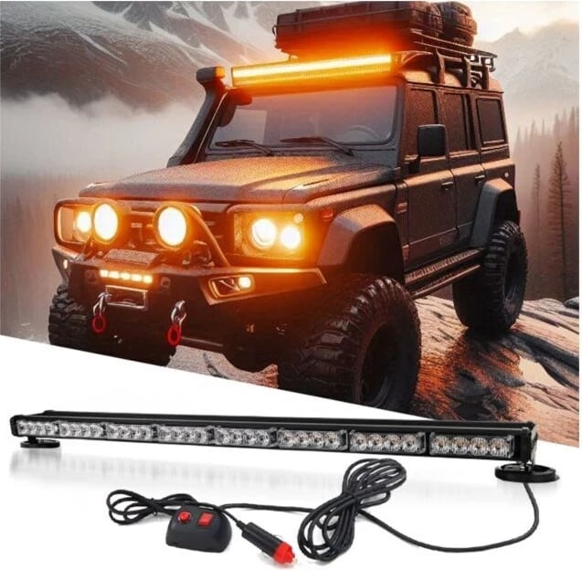 Dritë LED strobe NN STB90, portokalli
