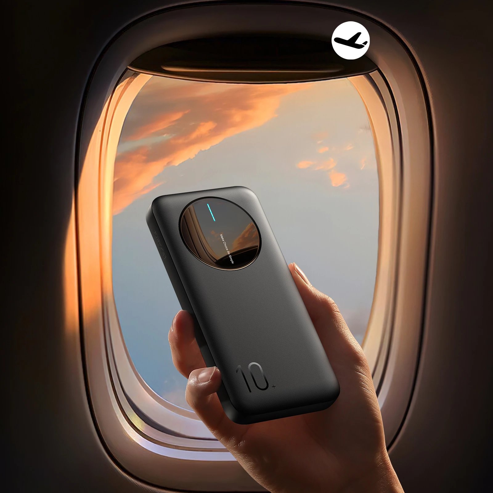 Powerbank Joyroom JR-PBF12, 10000mAh, 2x USB-A, 1x USB-C, e zezë