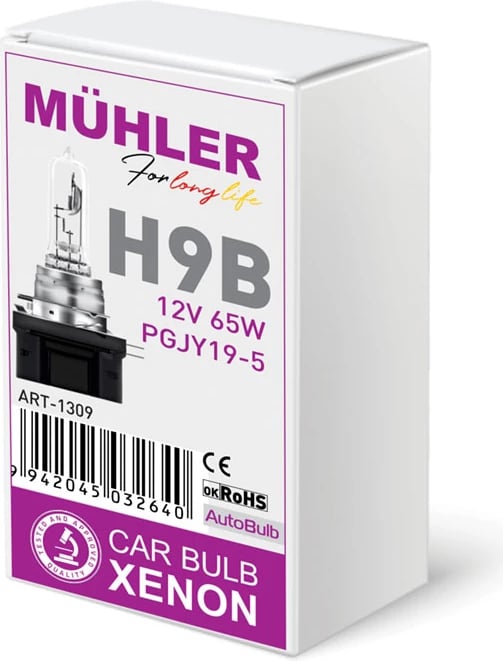 Lampa H9b 12v 65w Pgjy19-5 Kuti  Muhler