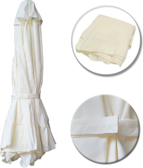 Pëlhurë zëvendësuese për ombrellë 3x3m, ngjyrë krem, FH6018