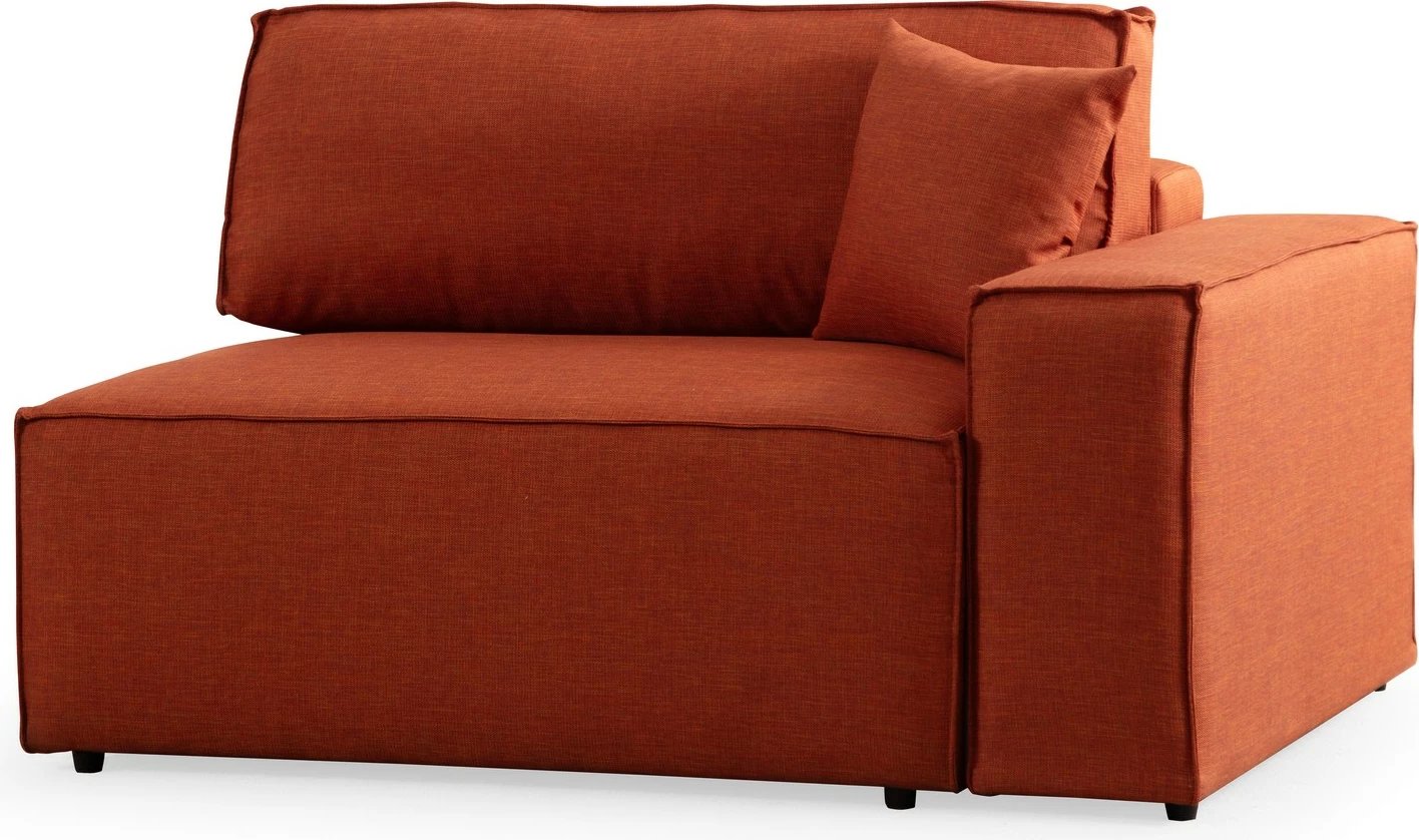 Kënd divan-krevat Atelier del Sofa, kënd i majtë, portokalli