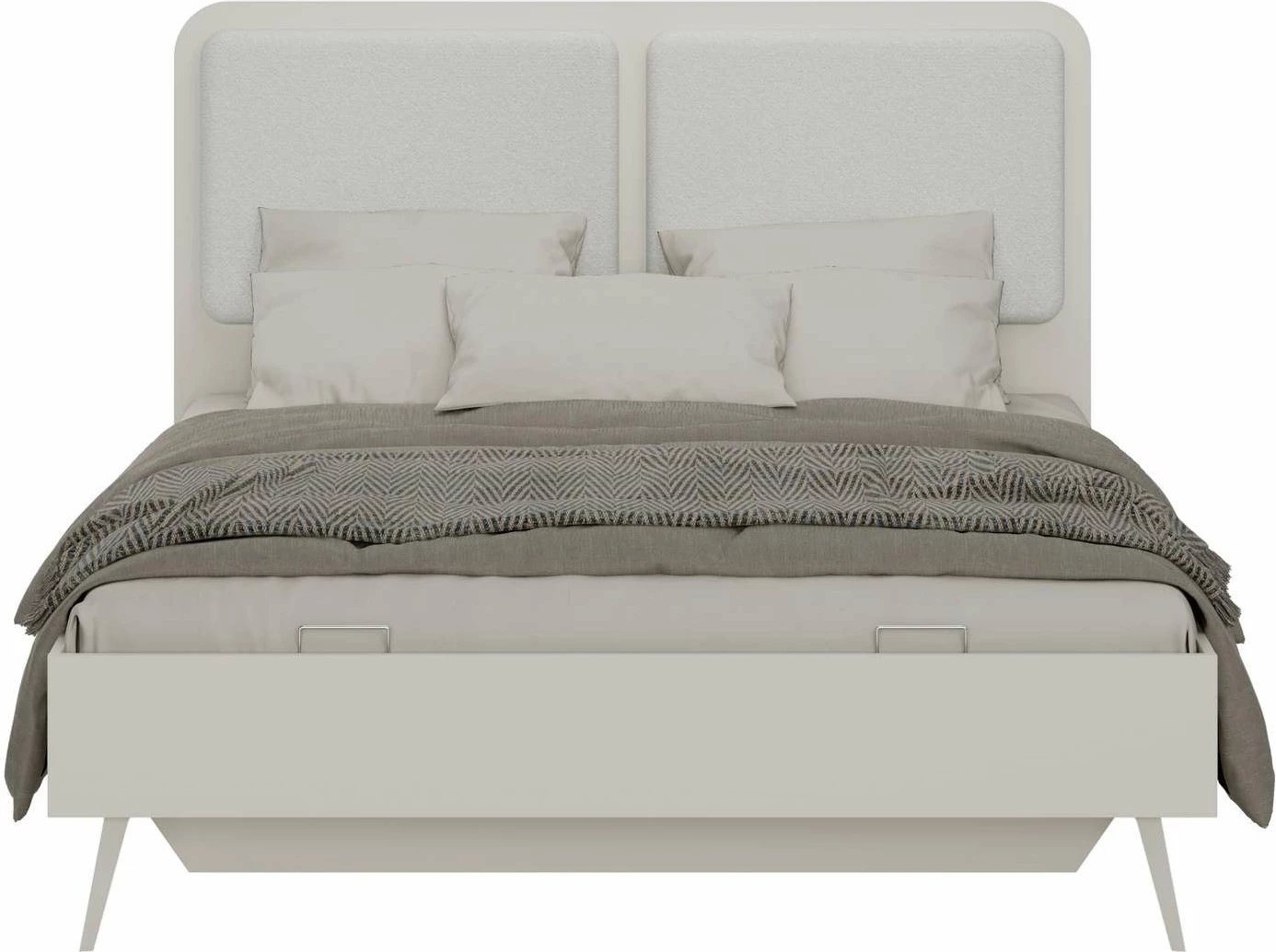 Krevat dopio, ngjyrë mink, Hanah Home, Milano