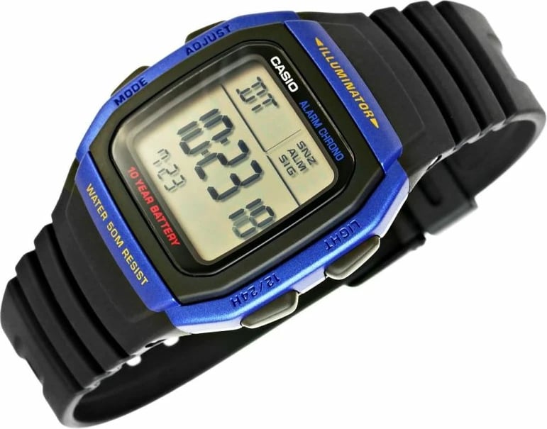 Orë dore për meshkuj Casio, e zezë