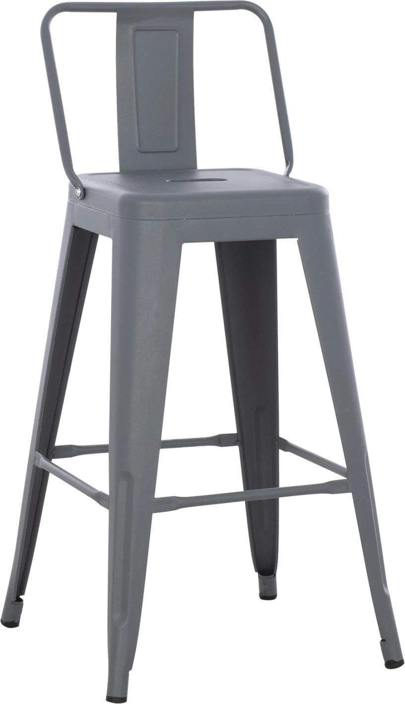Karrige për bar, lartësi mesatare, MELITA-PRO, FH8574.50, metal, ngjyrë gri, 43x43x88H cm