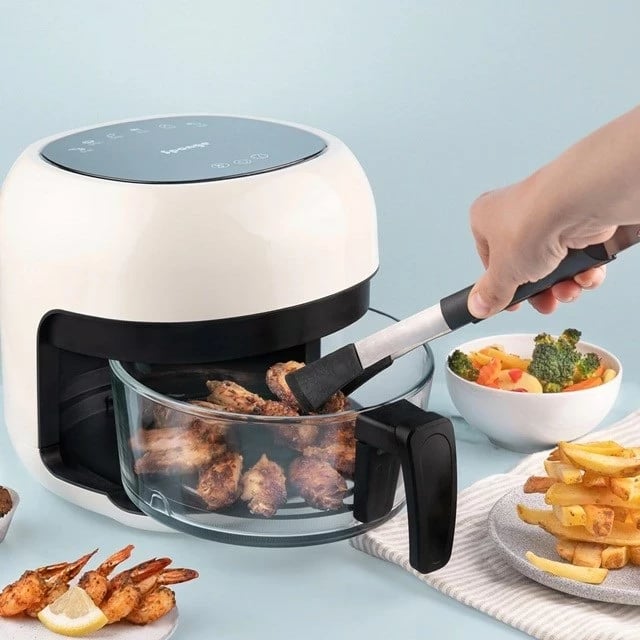 Fritezë pa yndyrë SPONGE 4L, 1000W, e zezë/e bardhë