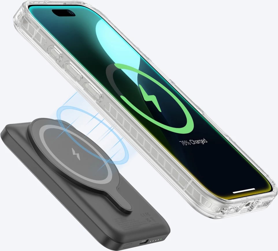 Mbështjellës AmazingThing Titan Pro Mag Case me unazë magnetike për iPhone 16 Pro Max, Transparent