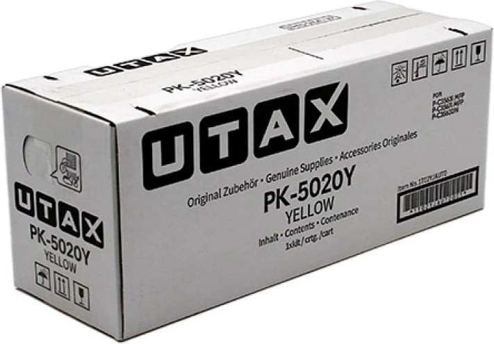 Toner Utax PK-5020Y 1T02YJAUT0, rendiment 5000 faqe, e verdhë