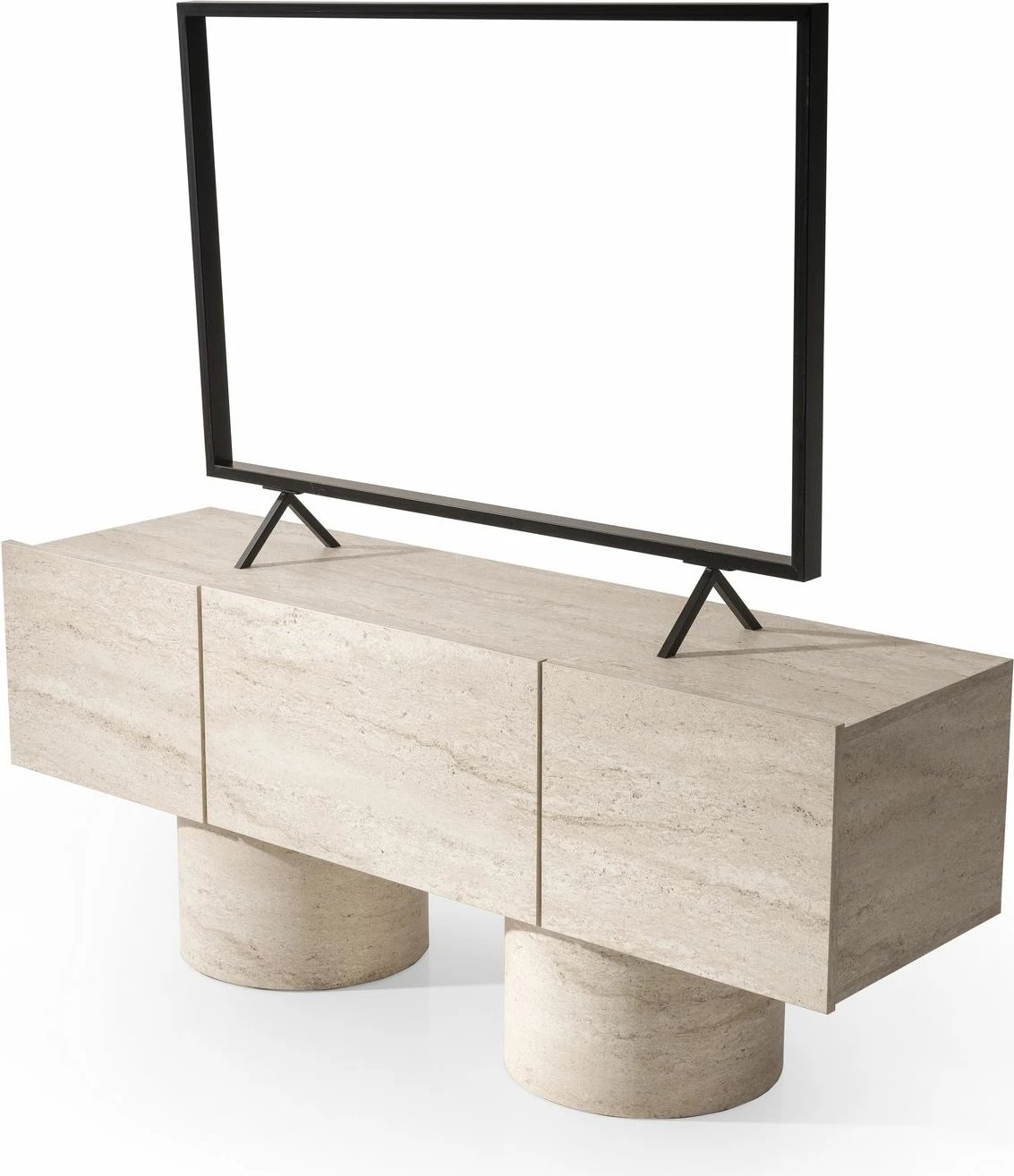 Komodë për TV, ngjyrë travertine, Skye Decor, 150x87x42 cm