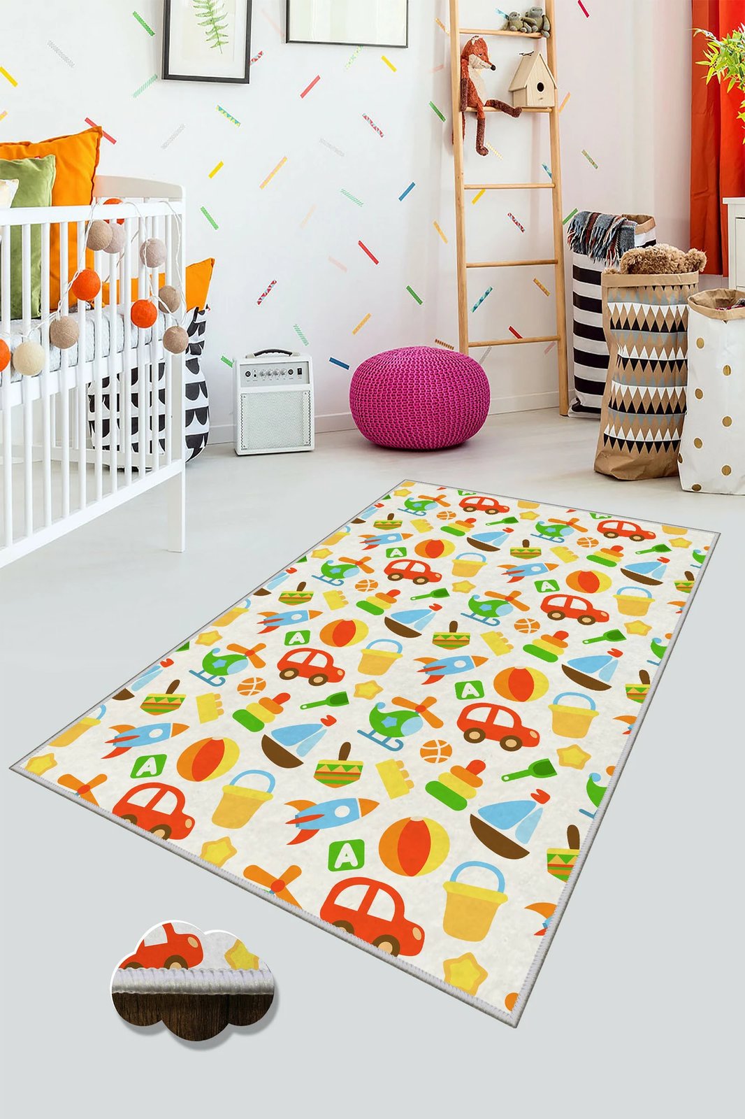 Qilim shumëngjyrësh për fëmijë, Conceptum Hypnose, WOOKECE093, 60x100cm