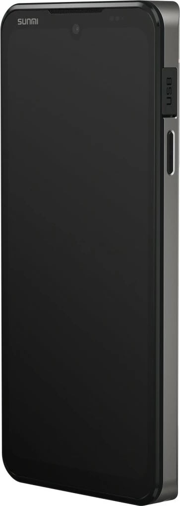 Terminal POS dorëmbajtës, Sunmi M3 A14, 6.75" 3GB/32GB, NFC SoftPOS, Wi‑Fi, IP65, bateri 5000 mAh, e zezë/argjendtë