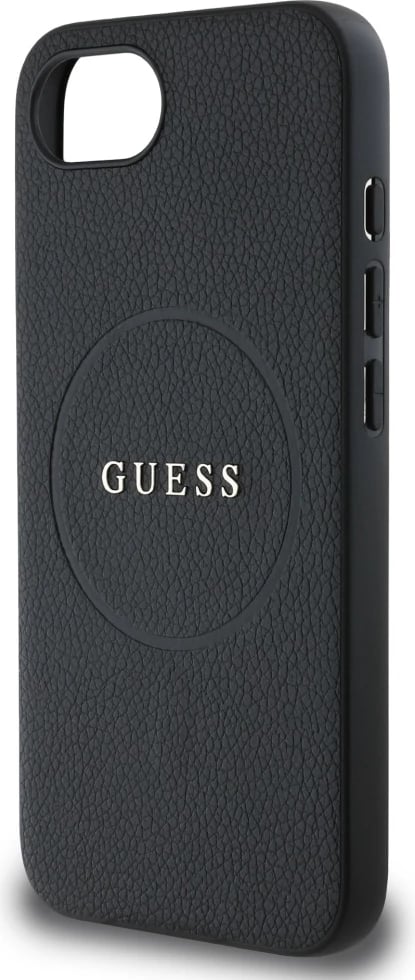 Mbështjellës, Guess, PU Grained Classic Logo, MagSafe, për iPhone 16e 6.1", i zi
