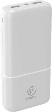 Powerbank Rebeltec P20, 20000mAh, 10W, Bardhë