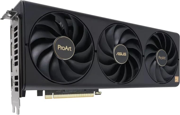 Kartë Grafike ASUS ProArt -RTX4070TIS-O16G, NVIDIA GeForce RTX 4070 Ti SUPER, 16 GB GDDR6X, e Zezë