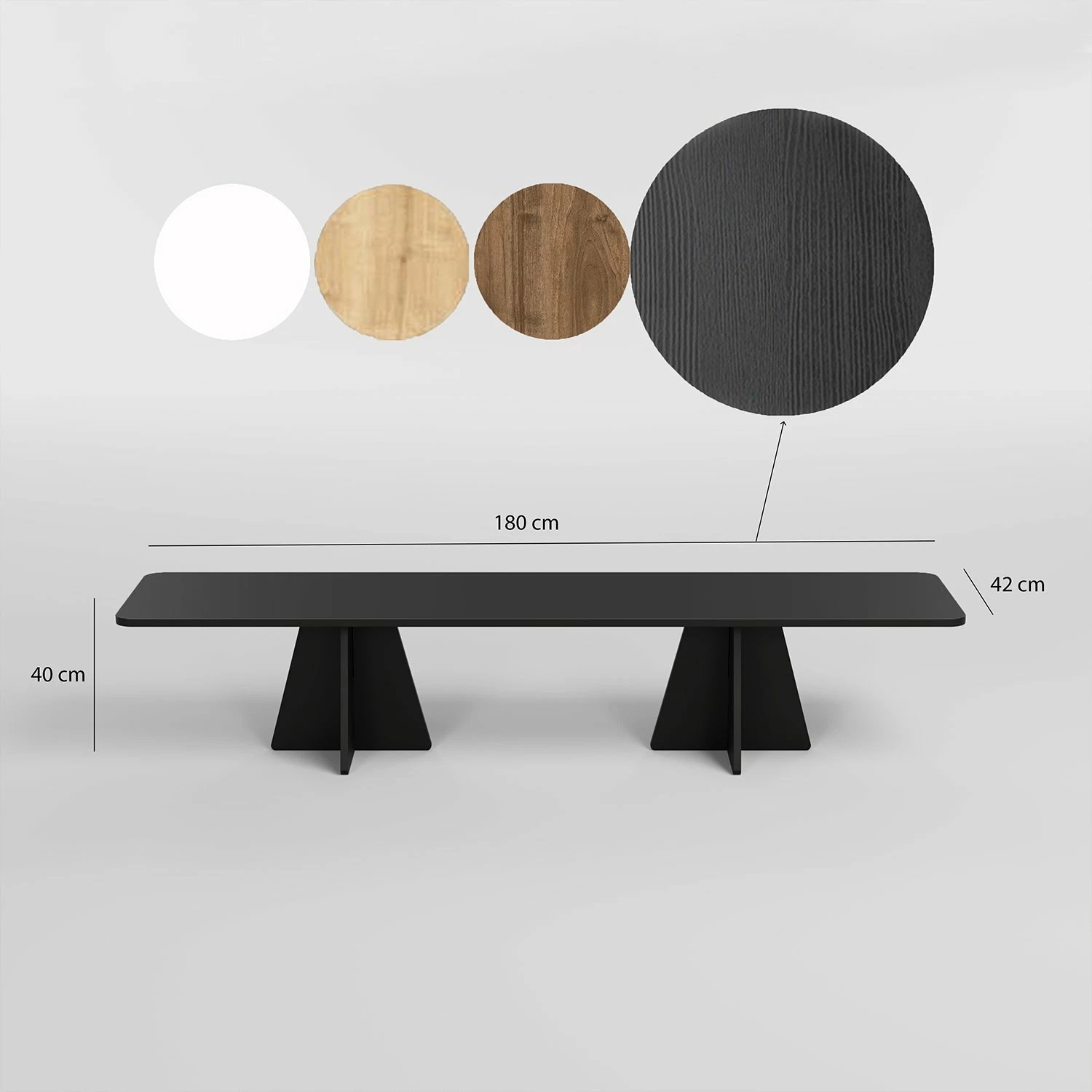 Komodë TV Hanah Home, kërpudhë - e zezë